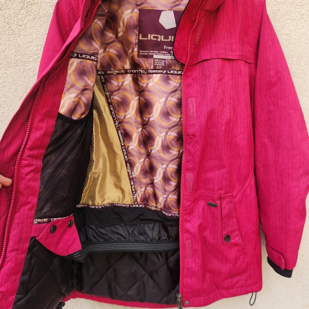 LIQUID Women's Freerider Jacket Small Red 10K Waterproof Outdoors Hood Ski - Picture 9 of 16